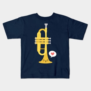 trumpet love Kids T-Shirt